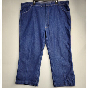 Comfort Action Sport Jeans Mens 48 Blue Denim Dark Wash Pockets -HEMMED